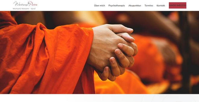 Startseite von michaela-molzahn.de – Psychotherapie und Akupunktur in Varel